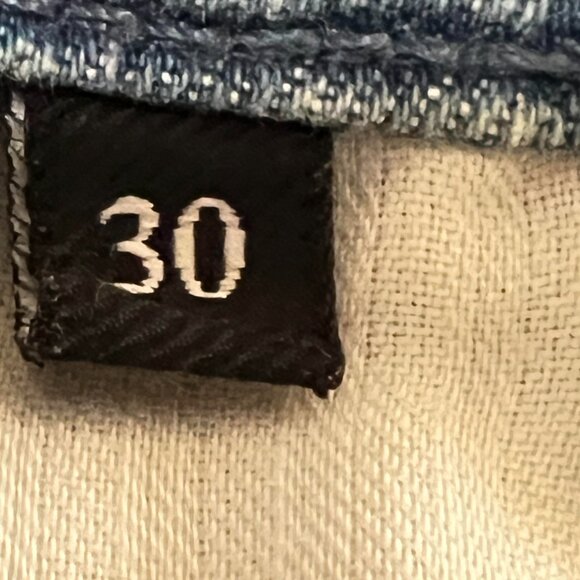 $349 Authentic 7 For ALL MANKIND Made in USA Women's Stretch Blue Jeans Sz.30X25 - Picture 8 of 12
